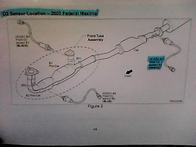 2002 nissan maxima catalytic converter diagram