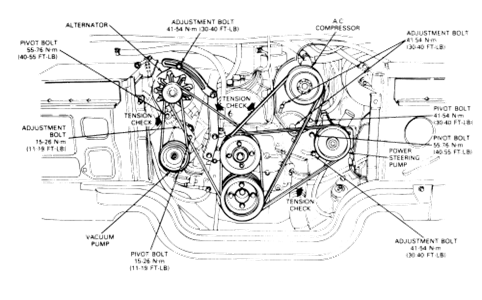 2002 pt cruiser serpentine belt diagram