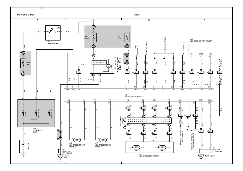 Toyota Yaris Abs Wiring Diagram - Electrical Schematic Diagram Images