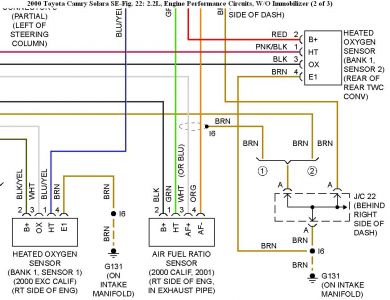 2002 toyota solara wiring diagram downstream o2 sensor