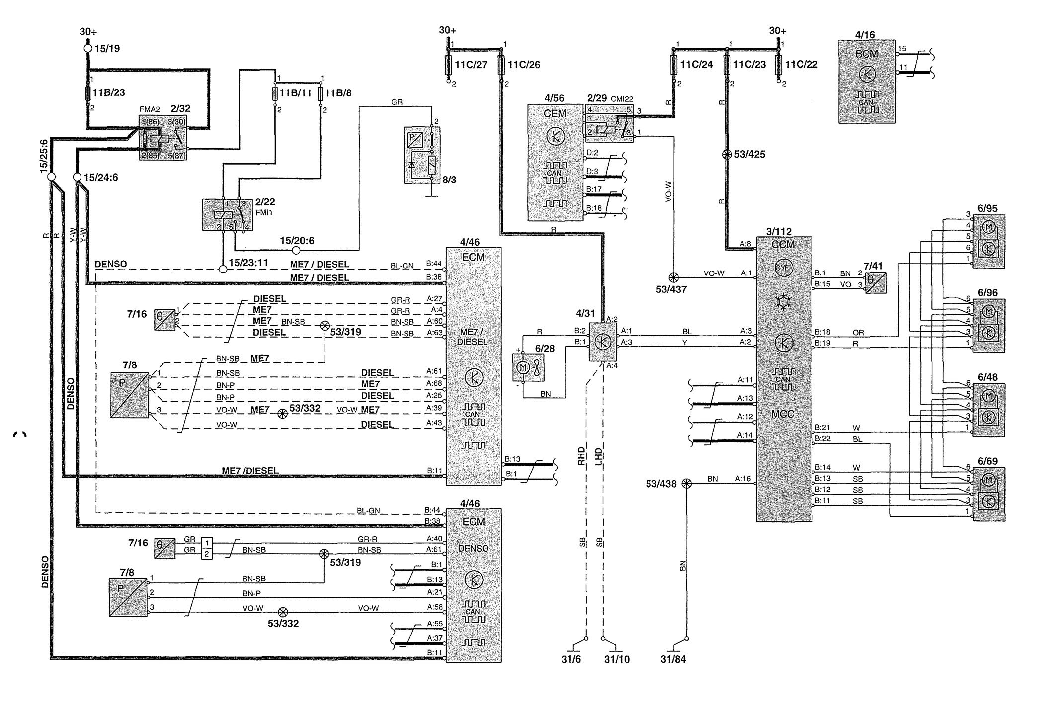 2002 volvo v70 xc wiring diagram