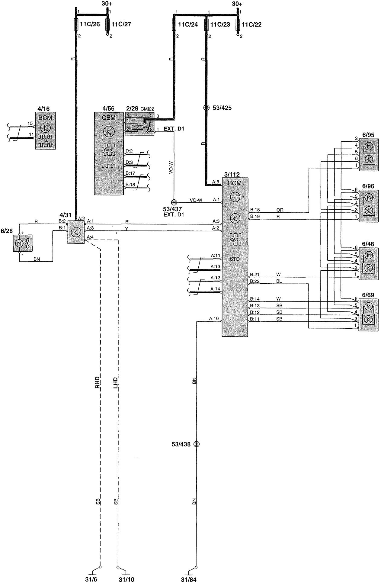 2002 Volvo V70 Xc Wiring Diagram