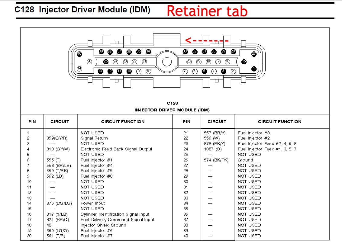 2003 7.3l idm connector wiring diagram