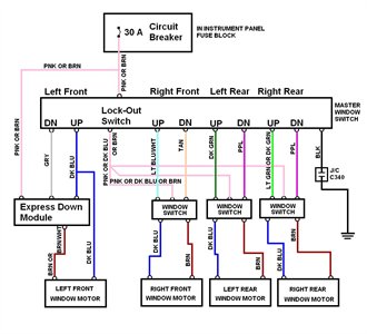 2003 alero right front power window wiring diagram