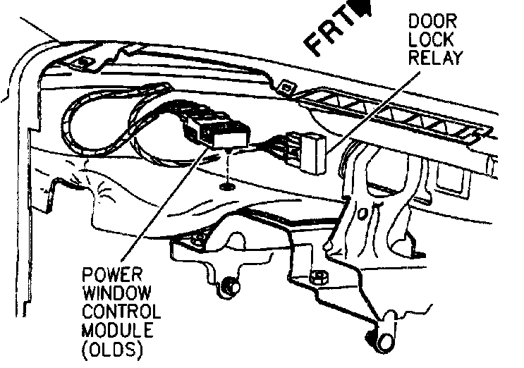 2003 alero right front power window wiring diagram