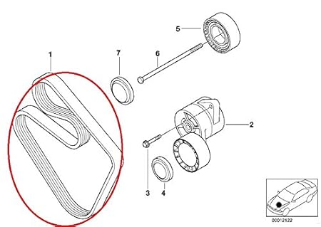 2003 bmw 325i serpentine belt diagram