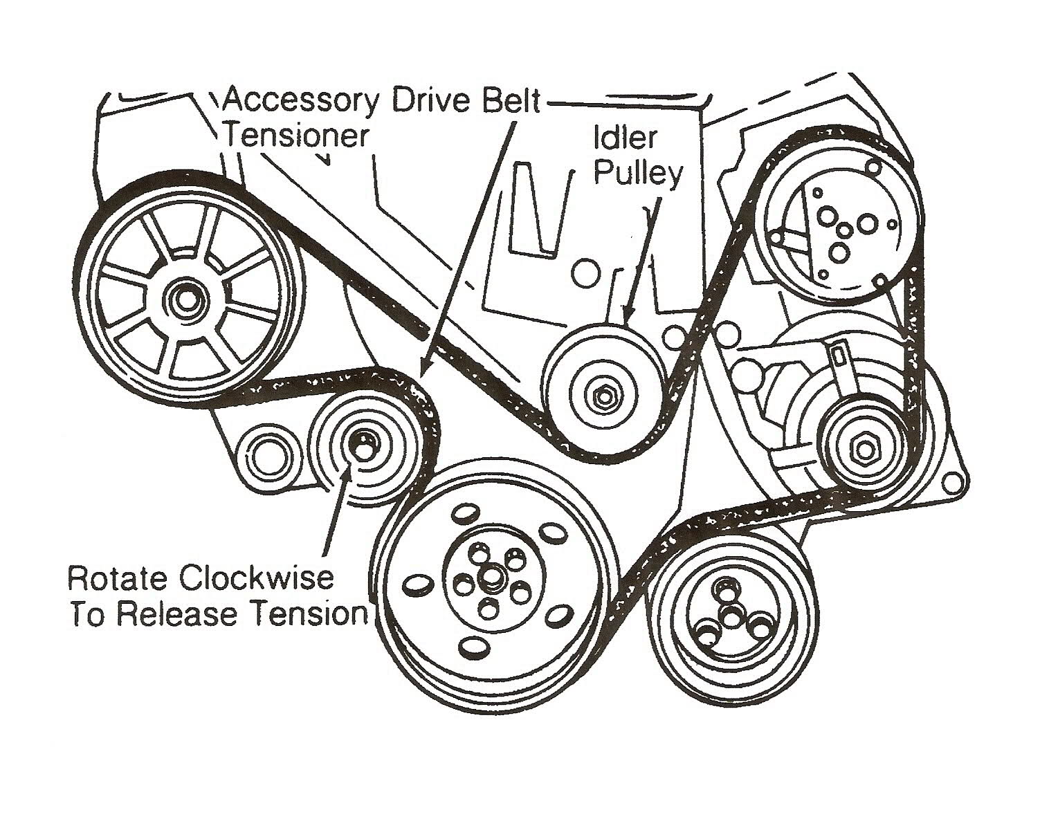 2003 chevy trailblazer serpentine belt diagram