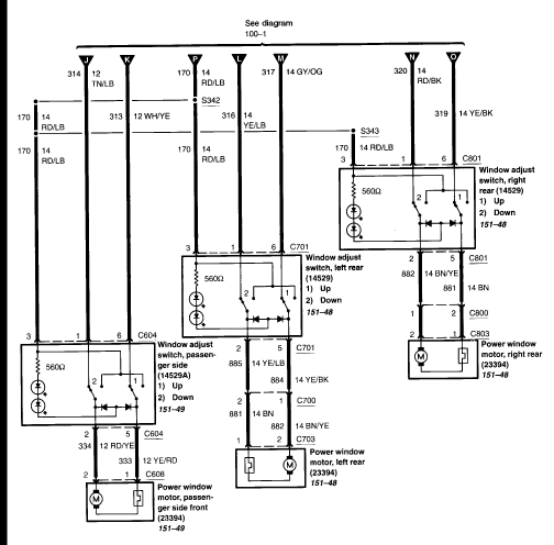 2003 ford f150 supercab window switch wiring diagram