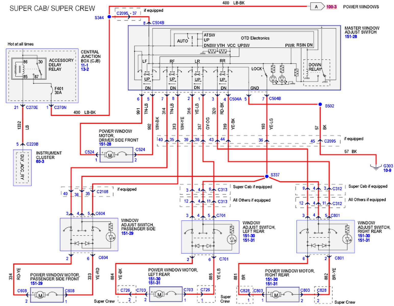 2003 ford f150 supercab window switch wiring diagram