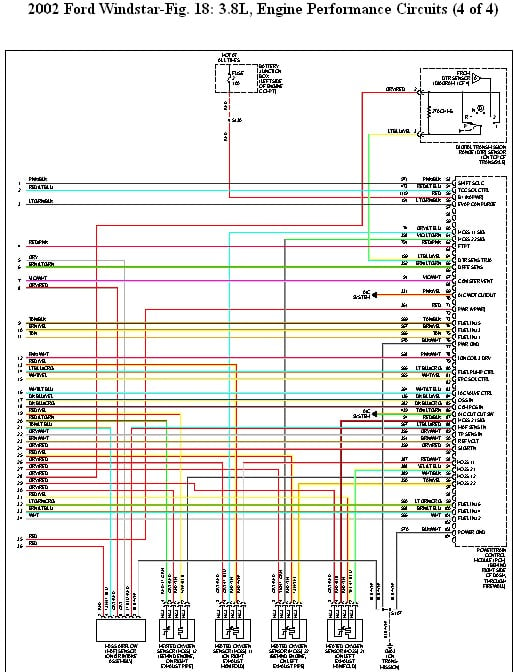 2003 ford windstar 3.8 coil pack to engine wiring diagram