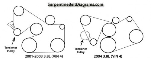 2003 ford windstar serpentine belt diagram