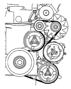 2003 ford windstar serpentine belt diagram