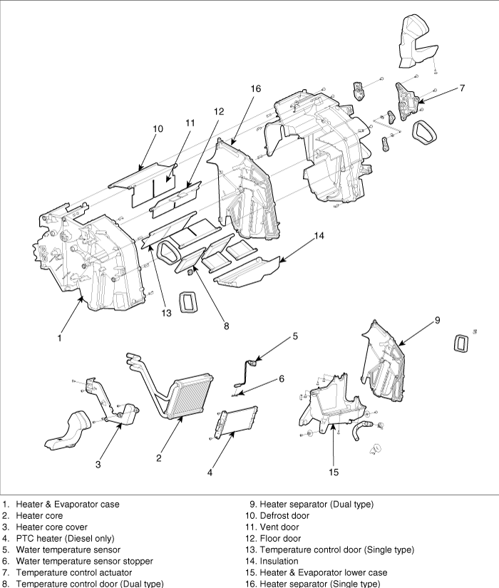 2003 hyundai elantra radiator hose diagram