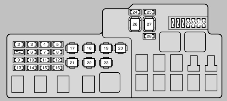 2003 lexus es300 fuse box diagram