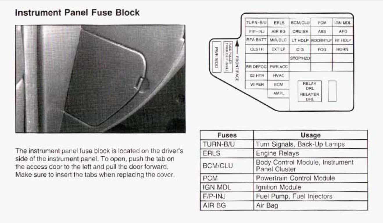 2003 pontiac montana daytime running lights wiring diagram