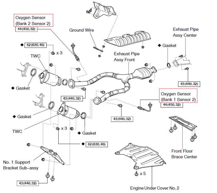 2003 toyota highlander 3.0l oxygen sensor wiring diagram