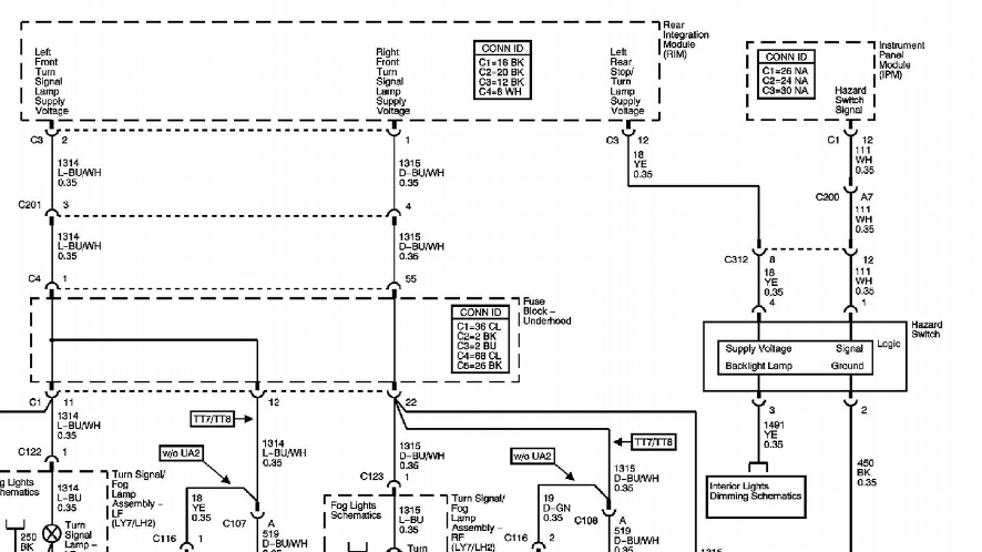 2004-2009 cadillac srx alternator wiring diagram