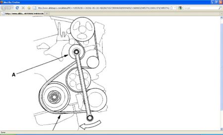 2004 honda cr v serpentine belt diagram