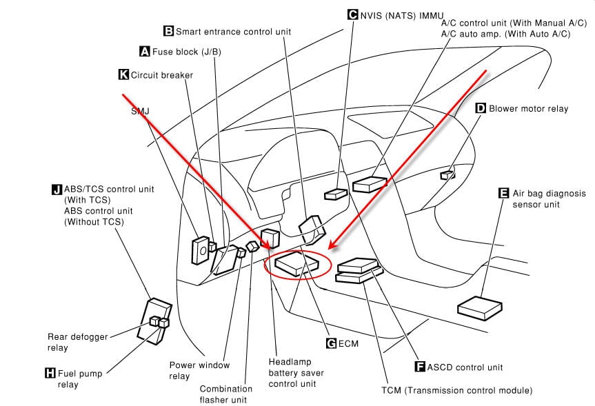 2004 nissan murano ecm wiring diagram