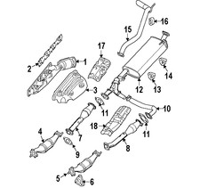 2004 nissan xterra catalytic converter diagram