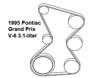 2004 pontiac grand prix serpentine belt routing