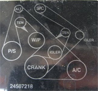 2004 pontiac grand prix serpentine belt routing diagram