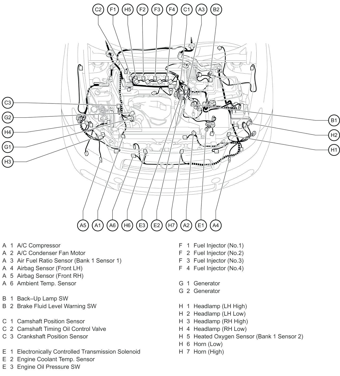 2004 scion xb belt diagram