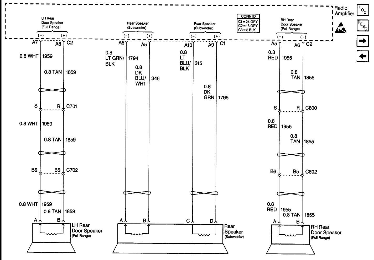 2005 cadillac sts bose wiring diagram