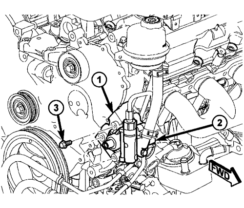 2005 chrysler pacifica 3.8 serpentine belt routing