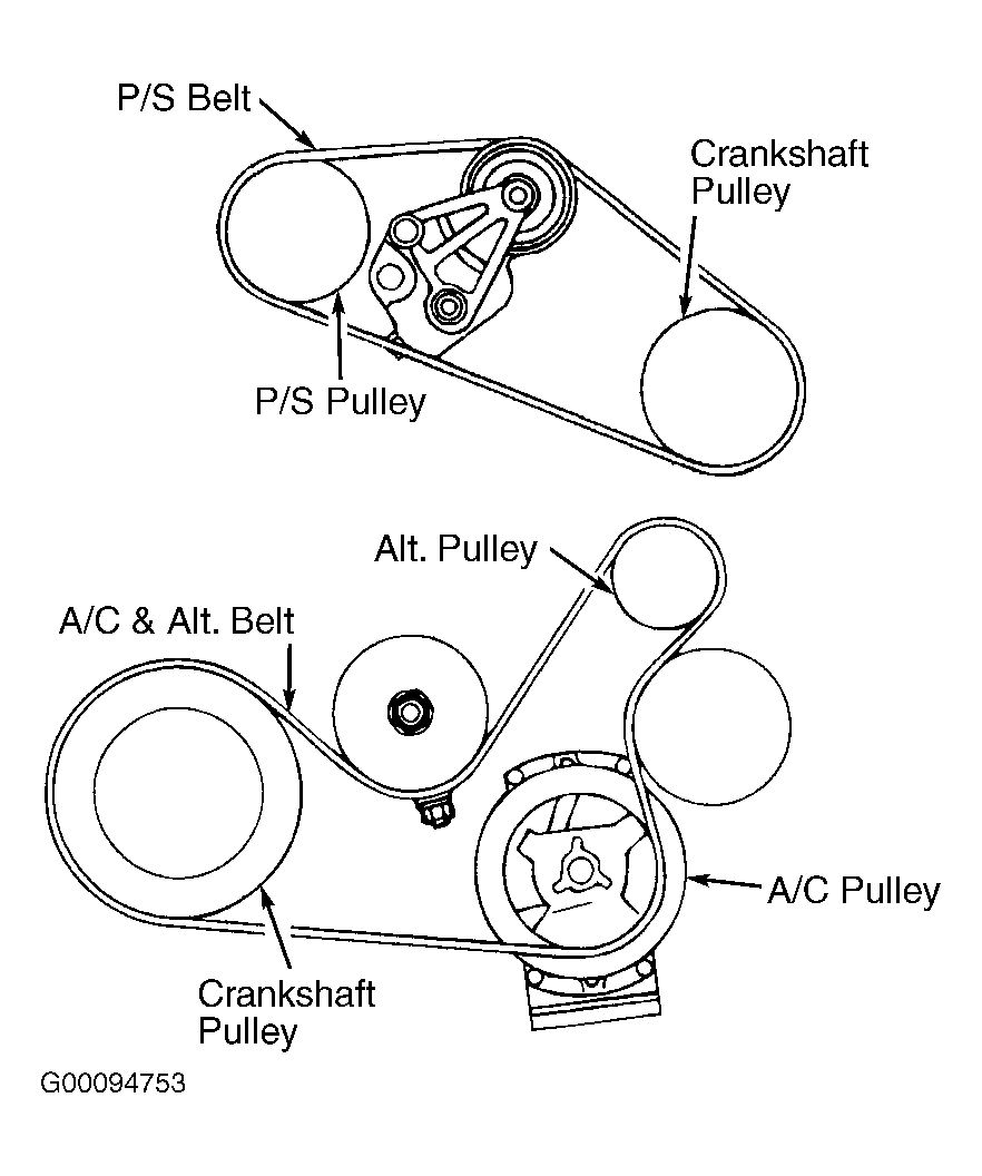 2005 dodge neon serpentine belt diagram