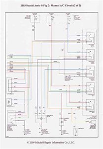 2005 suzuki aerio ac wiring diagram