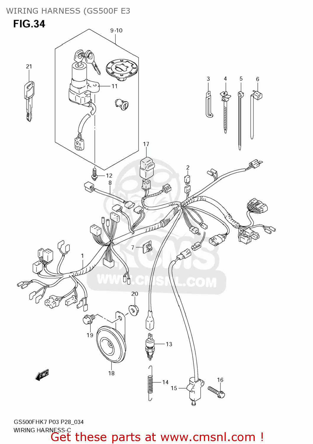 2005 suzuki gs500 wiring diagram