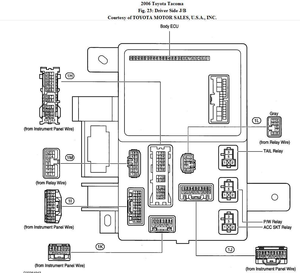 2006 2d tacoma radio wiring diagram