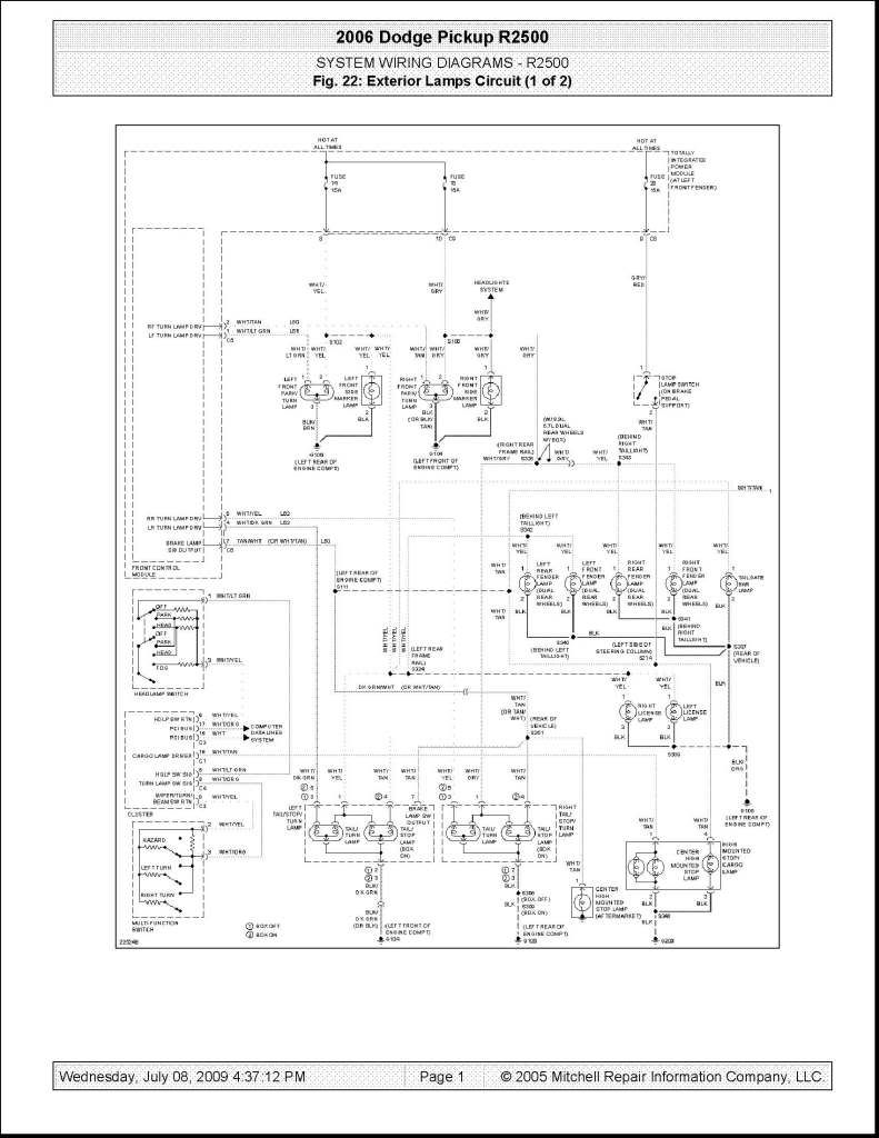 2006 Dodge Ram Trailer Wiring Pics - Wiring Diagram Sample