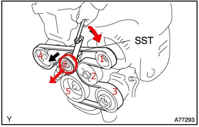 2006 scion xa belt diagram