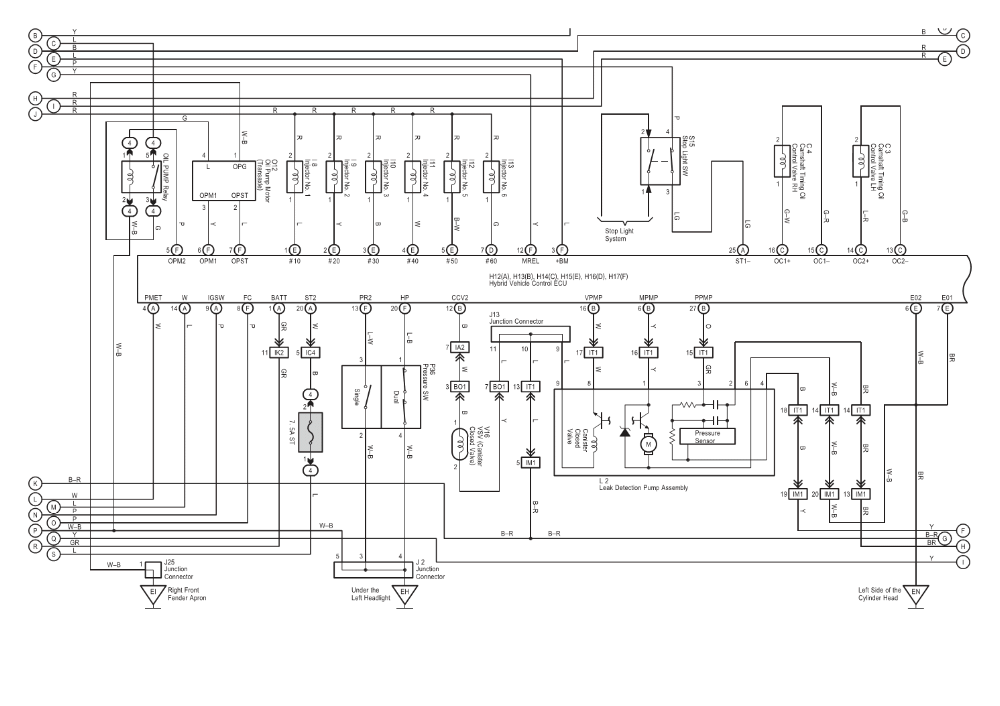 2006 toyota highlander hybrid wiring diagram fuel lid opener