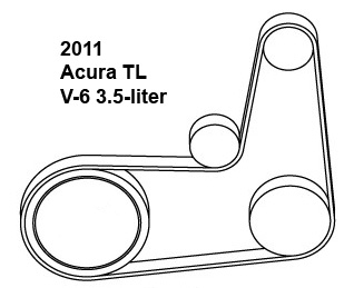 2007 acura tl serpentine belt diagram