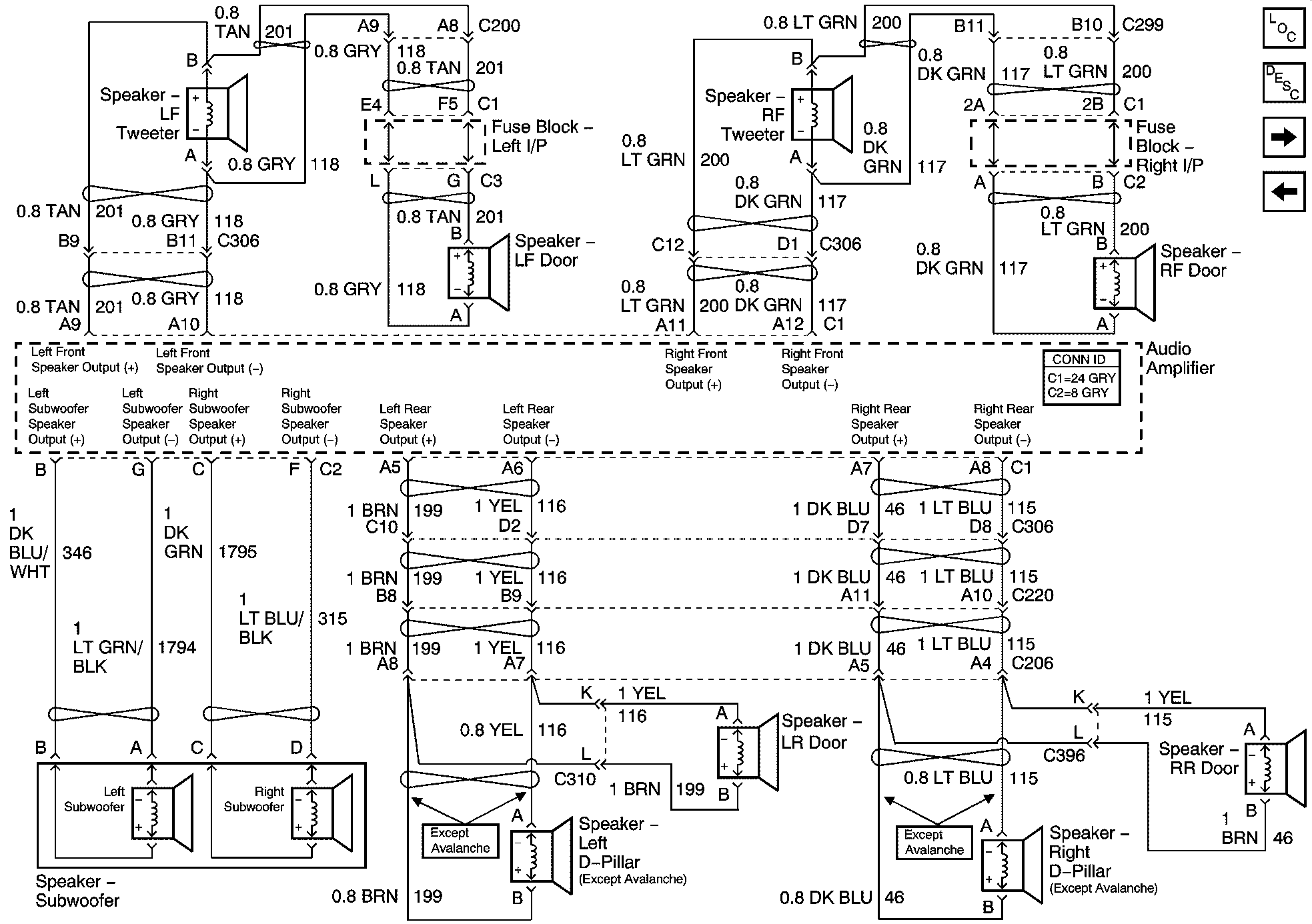 2007 chevy avalanche wheel bose amp wiring diagram