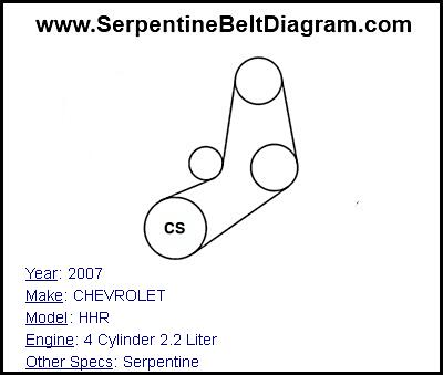 2007 chevy malibu serpentine belt diagram