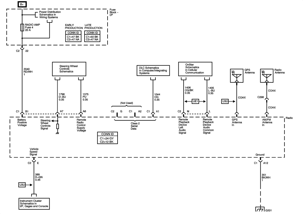 2007 chevy uplander oem stereo wiring diagram