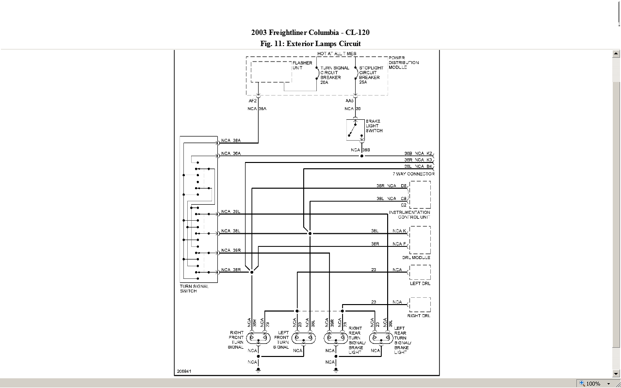 2007 freightliner columbia fuel gauge wiring diagram