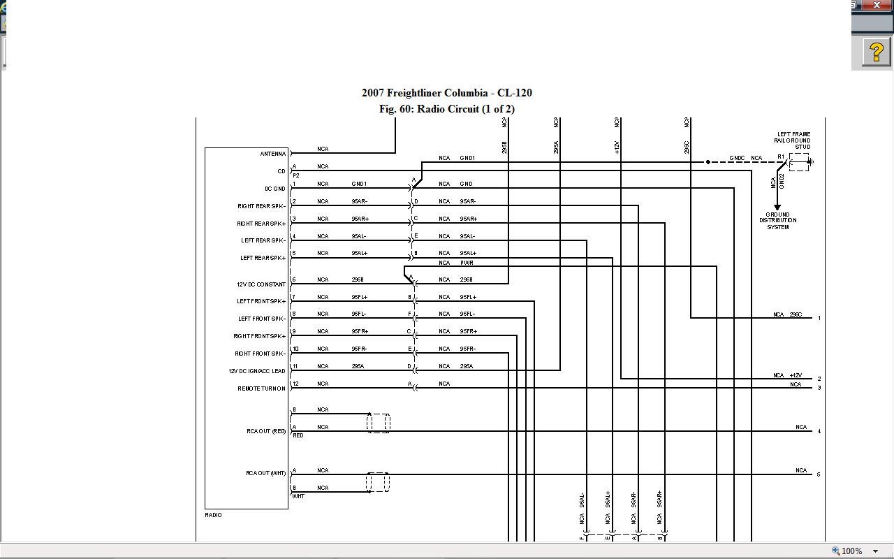 2007 freightliner columbia fuel gauge wiring diagram