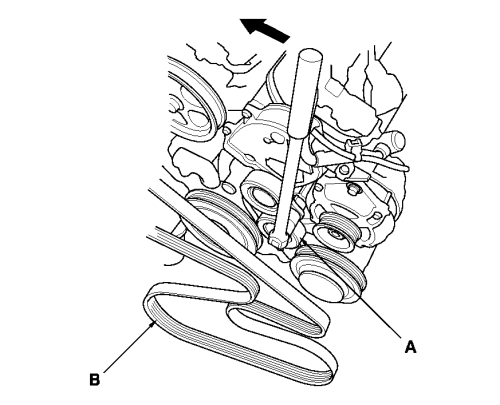 2007 honda cr v serpentine belt diagram