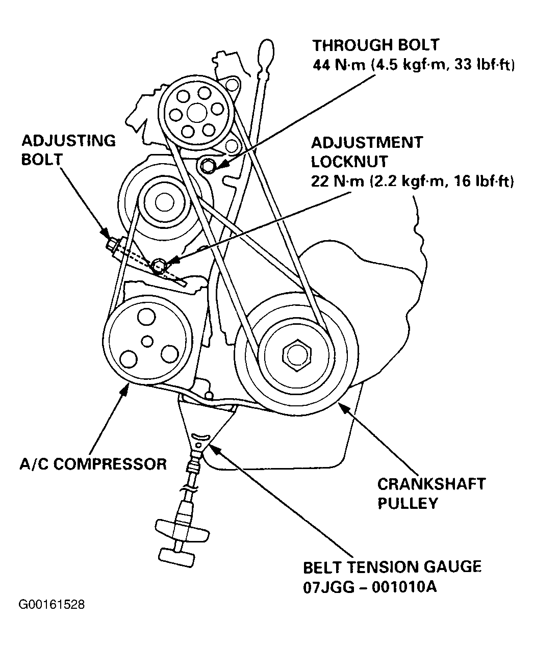 2007 honda odyssey serpentine belt diagram