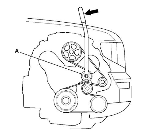 2007 honda pilot serpentine belt routing