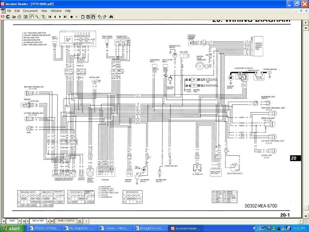2007 honda vtx1300c wiring diagram