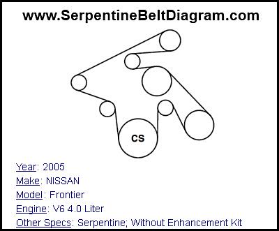 2007 nissan maxima serpentine belt diagram