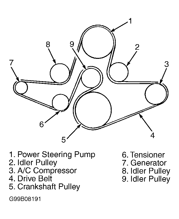 2007 scion tc serpentine belt diagram