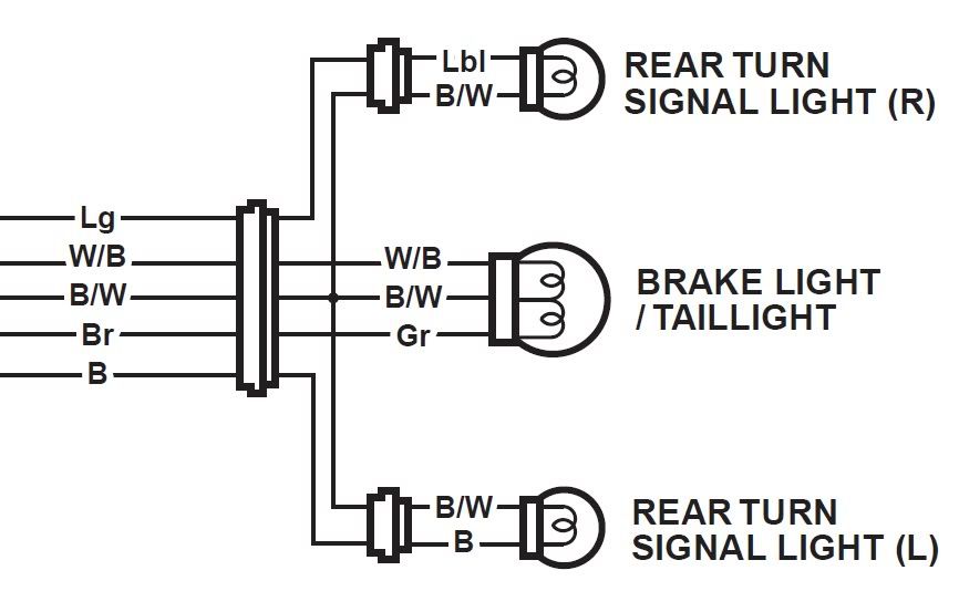 2007 suzuki vl800 rear brake light wiring diagram