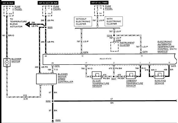 2007 taurus condenser fan wiring diagram